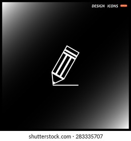 pencil. icon. vector design