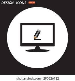 pencil. icon. vector design