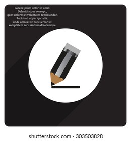 pencil. icon. vector design