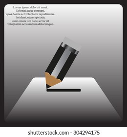 pencil. icon. vector design