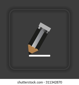 pencil. icon. vector design