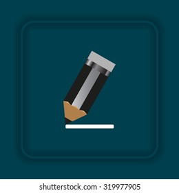 pencil. icon. vector design