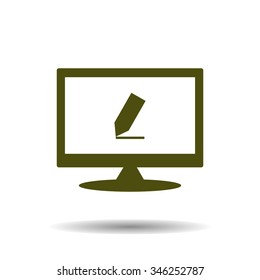 pencil. icon. vector design
