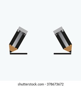 pencil. icon. vector design