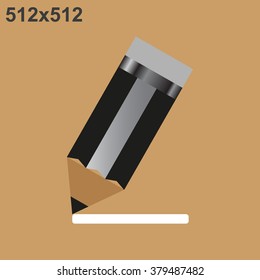 pencil. icon. vector design