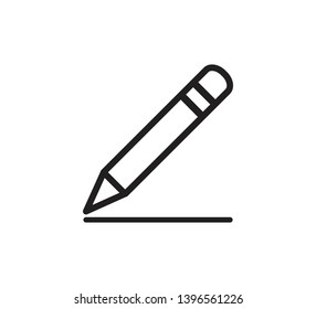 Pencil icon vector design illustration