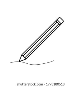 Icono de lápiz Icono Ilustración de diseño