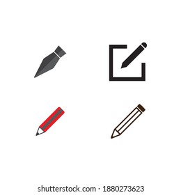 Pencil icon vector design illustration