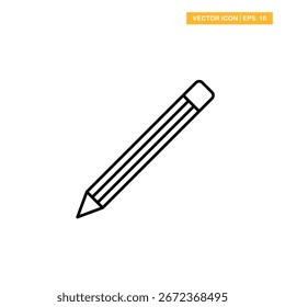 Pencil icon vector design illustration