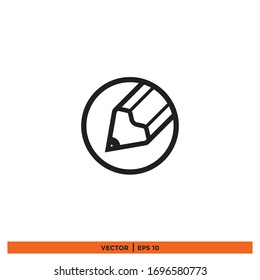 pencil icon vector design sign 