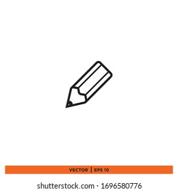 pencil icon vector design sign 