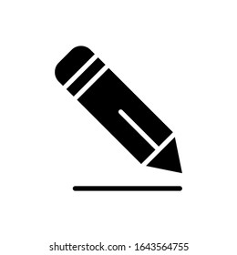 Pencil icon vector design template isolated on white background