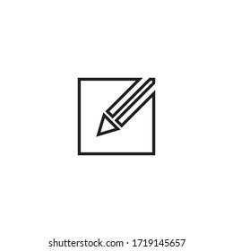 Pencil Icon Vector Design Template