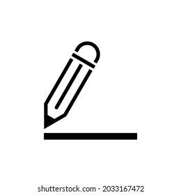 plantilla de diseño vectorial de icono de lápiz