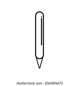 pencil icon vector design template and illustrator with editable stroke 