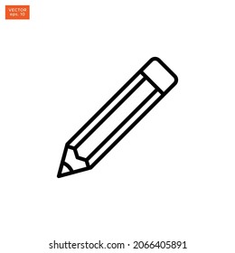 Plantilla de diseño de vectores de iconos de lápiz
