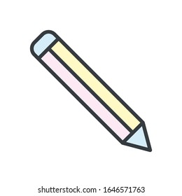 Designvorlagen für Vektorillustrationen mit Stift-Symbolen