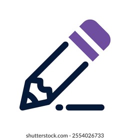 pencil icon. vector dual tone icon for your website, mobile, presentation, and logo design.