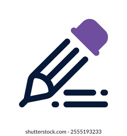 pencil icon. vector dual tone icon for your website, mobile, presentation, and logo design.