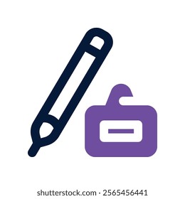 pencil icon. vector dual tone icon for your website, mobile, presentation, and logo design.