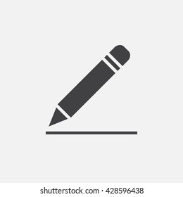 pencil icon vector, edit solid logo illustration, pictogram isolated on white