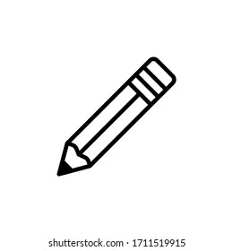 Pencil icon vector. Edit icon symbol illustration