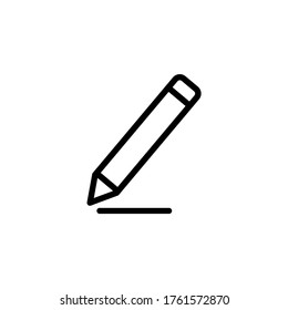 Pencil icon vector. Edit icon symbol vector illustration on white background