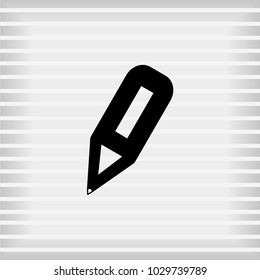 Pencil Icon, Vector EPS 10 illustration style