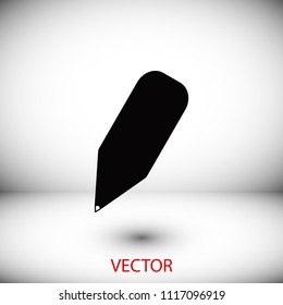Pencil Icon, Vector EPS 10 illustration style