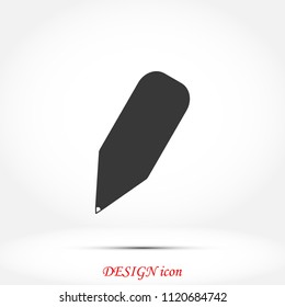 Pencil Icon, Vector EPS 10 illustration style
