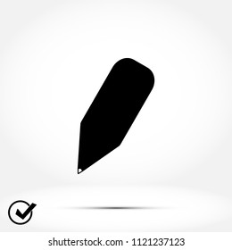 Pencil Icon, Vector EPS 10 illustration style