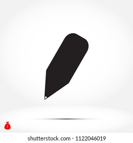Pencil Icon, Vector EPS 10 illustration style