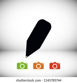 Pencil Icon, Vector EPS 10 illustration style