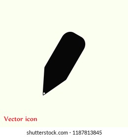Pencil Icon, Vector EPS 10 illustration style