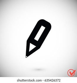 Pencil Icon, Vector EPS 10 illustration style