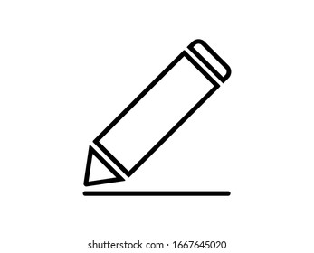 vector de icono de lápiz. Lápiz en un estilo moderno y plano, lápiz profesional para el dibujo.