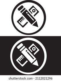 the pencil icon in vector file pencil logo design