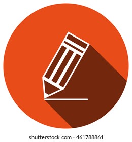 pencil Icon, vector, icon flat