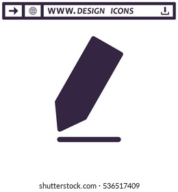 Pencil Icon Vector flat design style