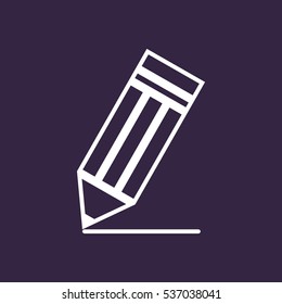 Pencil Icon Vector flat design style
