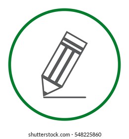 Pencil Icon Vector flat design style