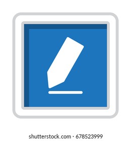 Pencil Icon Vector flat design style