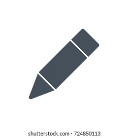vector de icono de lápiz. diseño de estilo de glifo de lápiz