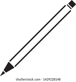 Pencil icon. Vector graphics for mobile app, web design, etc