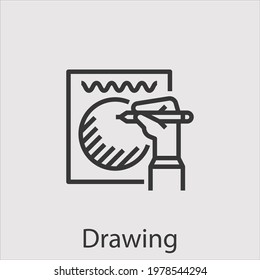 pencil icon vector icon.Editable stroke.linear style sign for use web design and mobile apps,logo.Symbol illustration.Pixel vector graphics - Vector