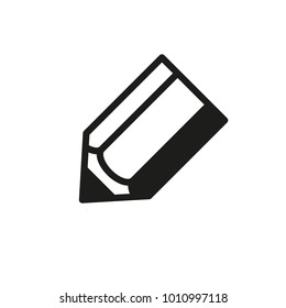 The pencil icon. Vector illustration.