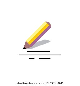 pencil icon vector illustration