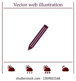 pencil icon , vector illustration