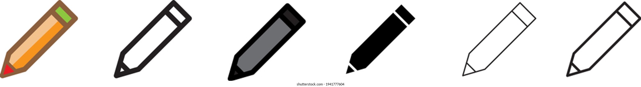 icono de lápiz , ilustración vectorial.