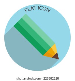 Pencil icon. Vector illustration